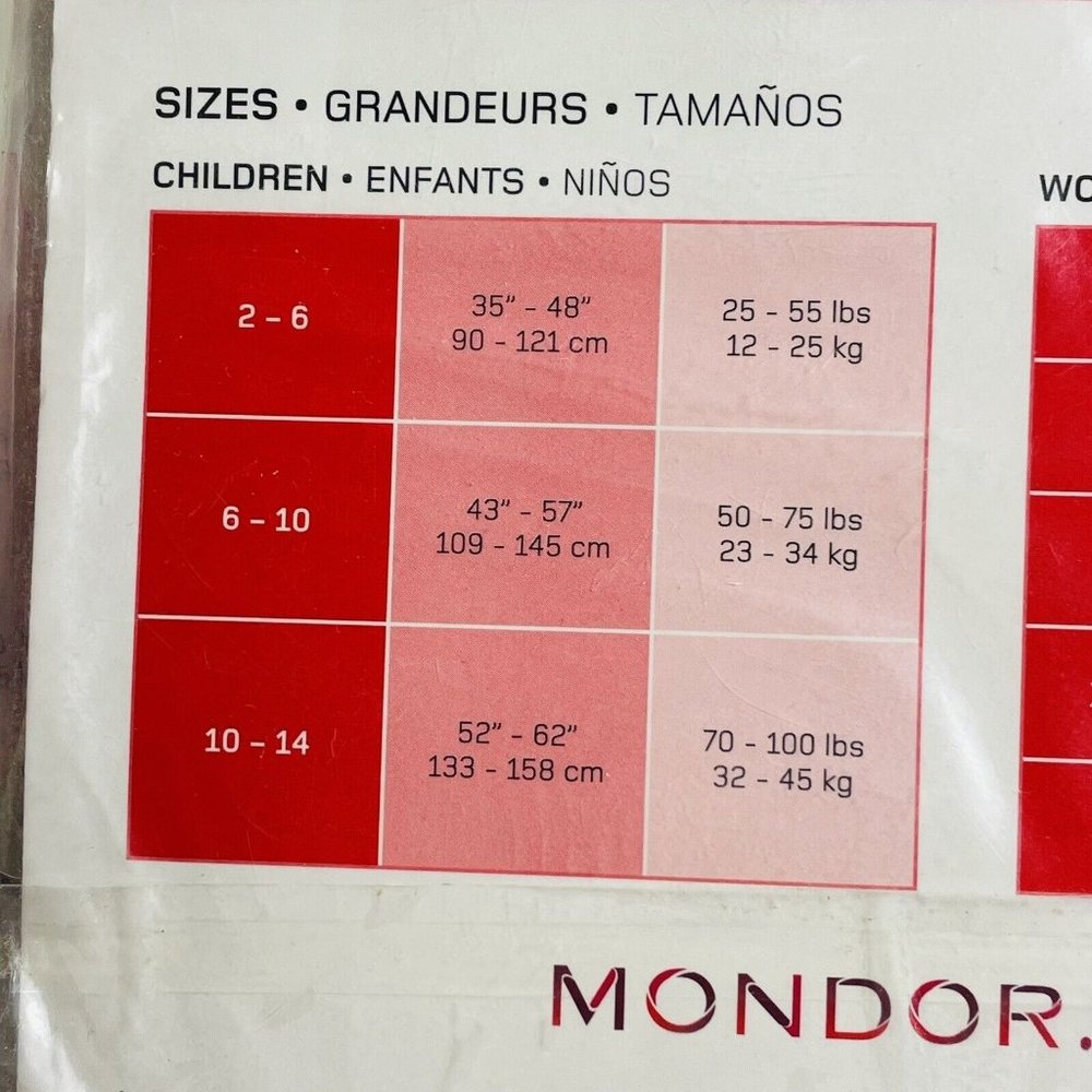 3 Packs MONDOR Dancewear 397 Dance Tights Child Size 2-6 Footed Light Tan - Picture 4 of 6